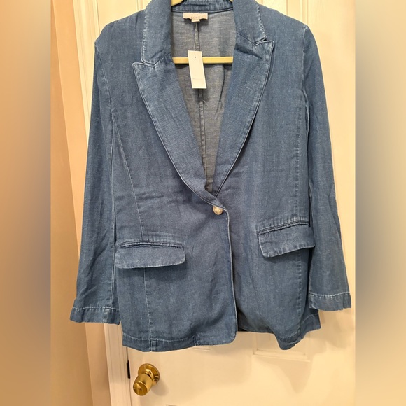 LOFT Light Blue Women's Blazer - Picture 1 of 5